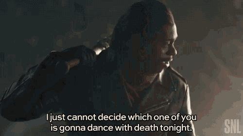 Negan Dave Chappelle GIF - Negan Dave Chappelle I Just Cannot Decide GIFs