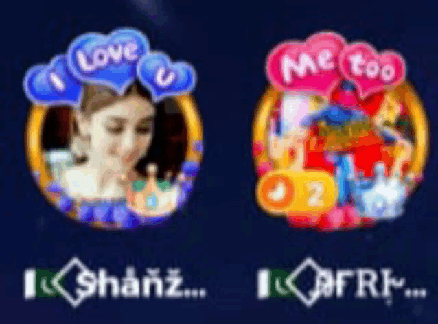 a picture of a woman in a circle with the words love u and me too