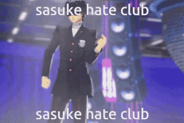 Sasuke Hate Club Joker GIF - Sasuke Hate Club Joker Foresightfoundation GIFs