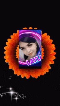 a picture of a woman with the name layli on the bottom