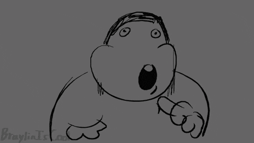 a drawing of two cartoon characters with the word jack the killer written in red