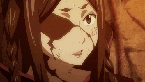 a close up of a woman 's face with a few stitches on it