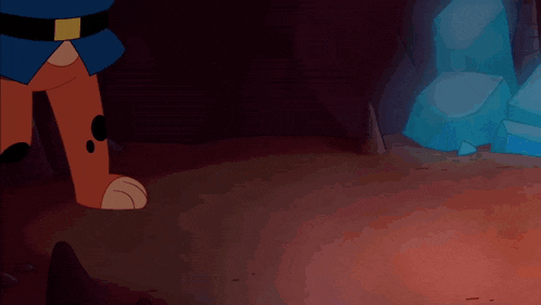 a cartoon character is wearing a police hat