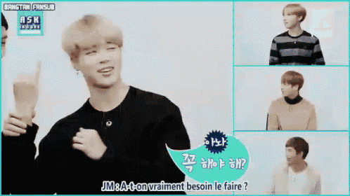 a collage of images of a man with the words bangtan fansub on the top