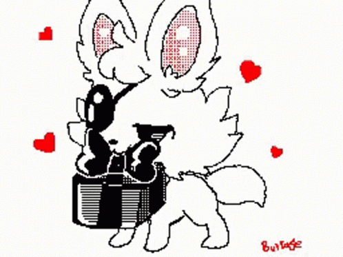 Foxy Cute GIF - Foxy Cute Hearts GIFs