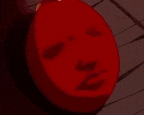 a close up of a cartoon character 's mouth and teeth