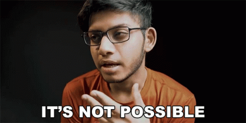 Its Not Possible Anubhav Roy GIF - Its Not Possible Anubhav Roy Not Possible GIFs
