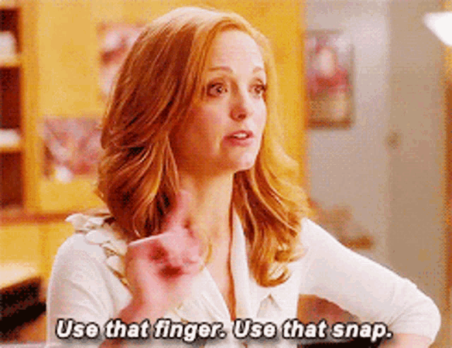 Glee Emma Pillsbury GIF - Glee Emma Pillsbury Use That Finger GIFs