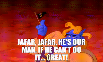 jafar jafar he 's our man if he cant do it great !