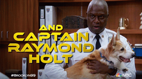 Heres My Pet Captain Ray Holt GIF - Heres My Pet Captain Ray Holt Brooklyn Nine Nine GIFs