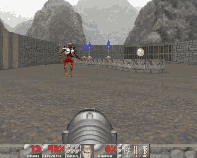 Doom Retro Games GIF - Doom Retro Games Revenant GIFs