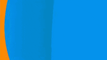 a blue and yellow advertisement for directv prepago go with a waterfall in the background .