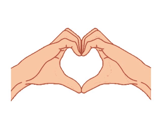 a pair of hands are making a heart shape