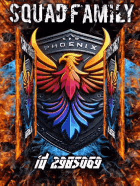 a poster that says squad family new phoenix on it