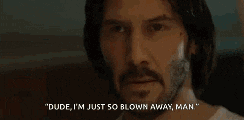 a close up of a man 's face with a beard and a quote .