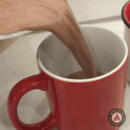Pouring A Drink Smoked Reb Bbq GIF - Pouring A Drink Smoked Reb Bbq Have A Hot Chocolate Drink GIFs