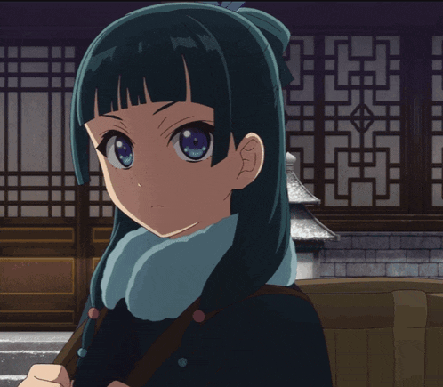 a girl with green hair and blue eyes is smiling with yellow stars surrounding her