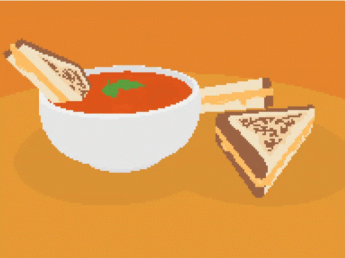 Grilled Cheese Tomato Soup GIF - Grilled Cheese Tomato Soup Grilled Cheese And Tomato Soup GIFs