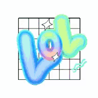 a drawing of the letter v with a donut and stars on it .