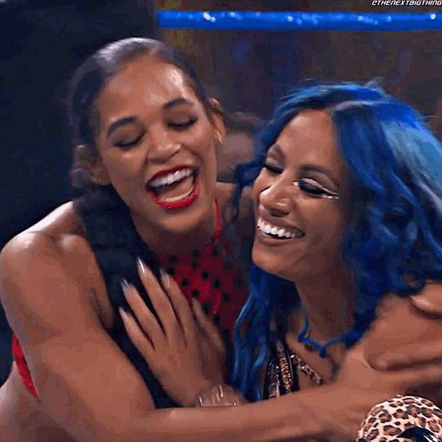 Sasha Banks Bianca Belair GIF
