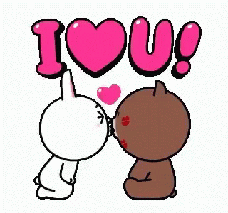 I Love You Cony And Brown GIF - I Love You Cony And Brown GIFs
