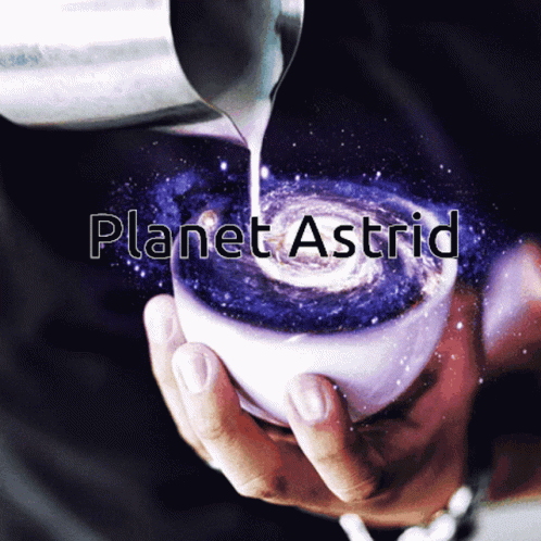 Space Planet Astrid GIF - Space Planet Astrid Drink GIFs