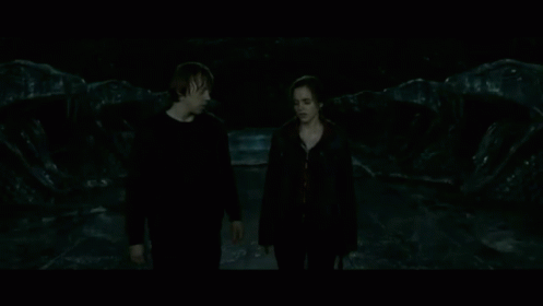 The Kiss GIF - Harry Potter Hermione Ron GIFs