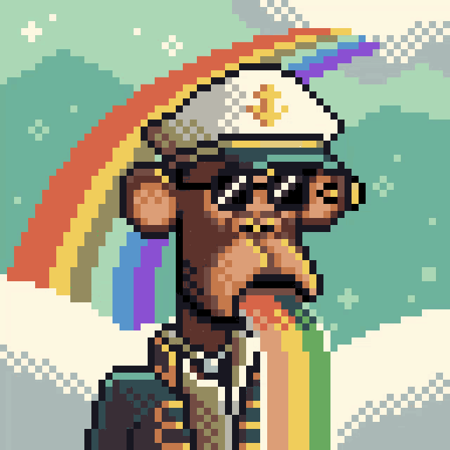 a pixel art of a man wearing a hat with a cross on it