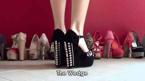 The Cutest Wedges Ever. GIF - Shoes Heels Wedges GIFs