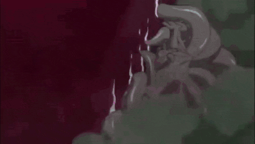 a painting of a shark 's mouth coming out of the water .