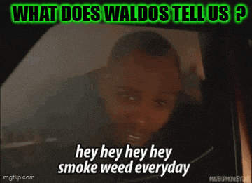 what does waldo tell us ? hey hey hey hey smoke weed everyday