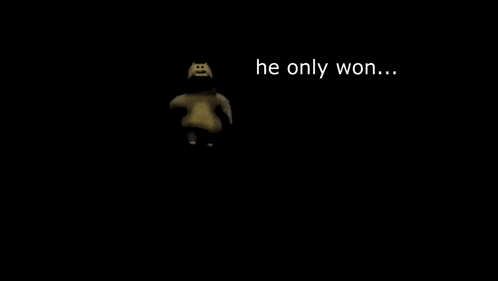 because i lost written on a black background with a dog