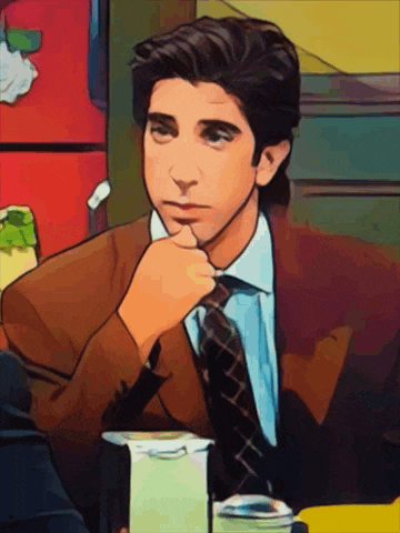 a drawing of a man in a suit and tie