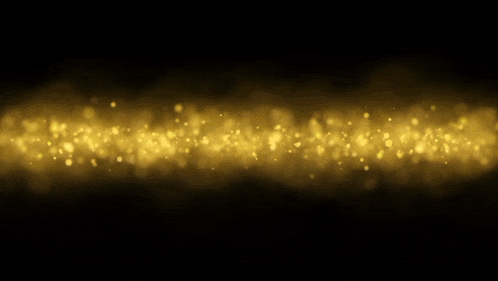 the word good luck is surrounded by golden sparkles