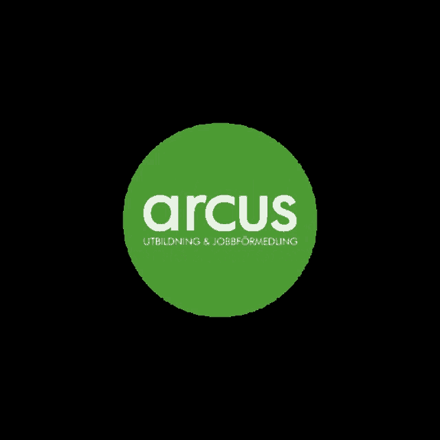 a green circle with the word arcus written in white