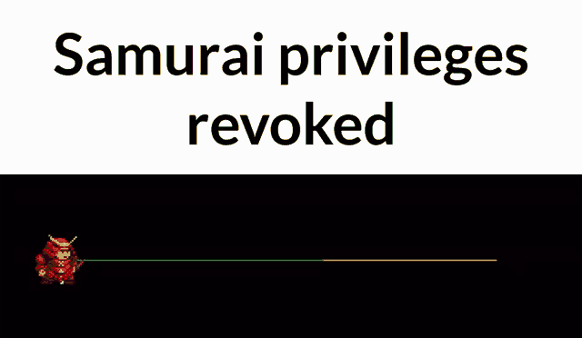 Samurai Privileges Revoked Rhythm Doctor GIF