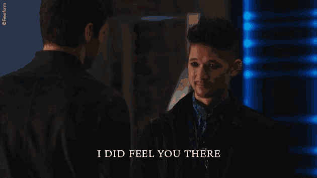 Shadowhunters I Did Feel You There GIF