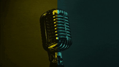 a picture of a microphone with the words radio grecko samo za tvoju dušu