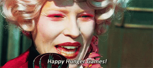 Happy Hunger Games! GIF - The Hunger Games Effie Happy Hunger Games GIFs
