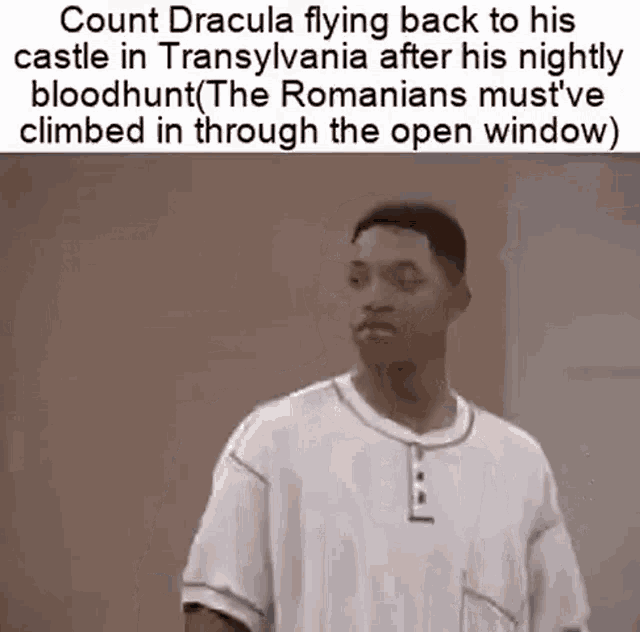 count dracula flying back to his castle in transylvania after his nightly bloodhunt