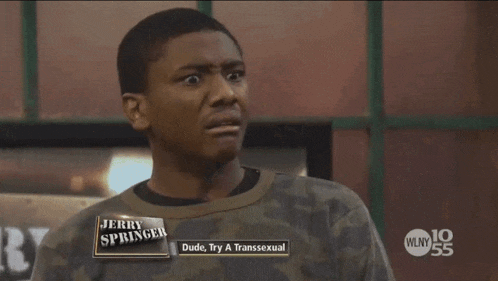 jerry springer dude try a transsexual is shown on a tv show