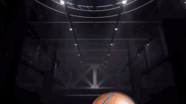a new york knicks logo with a basketball