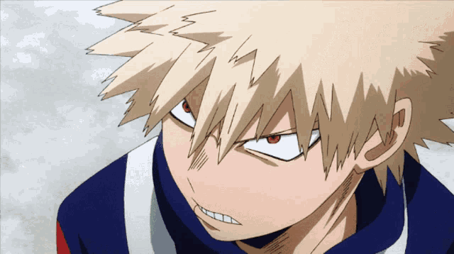 a close up of a cartoon character 's face with a serious look on his face
