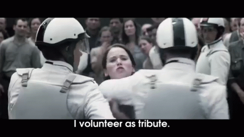 Katniss Everdeen GIF - Thehungergames Katnisseverdeen Volunteer GIFs