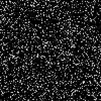 a black and white background with a lot of white dots on it
