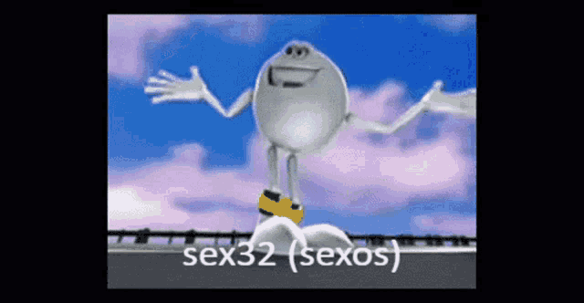 a cartoon character with the words sex32 ( sexos ) on the bottom right