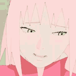 a close up of a girl 's face with a triangle on her forehead