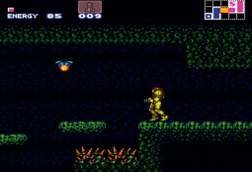 a video game screen shows a character with 85 energy and 009 remaining