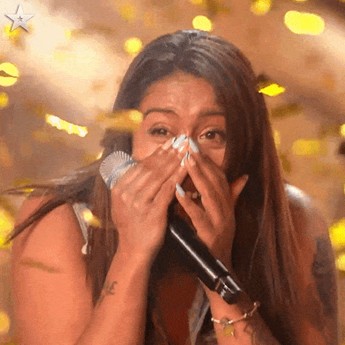Crying Taryn Charles GIF - Crying Taryn Charles Britain'S Got Talent GIFs