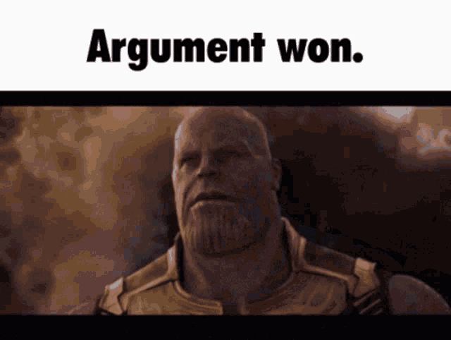 Argument Won Leaving GIF - Argument Won Leaving Thanos GIFs